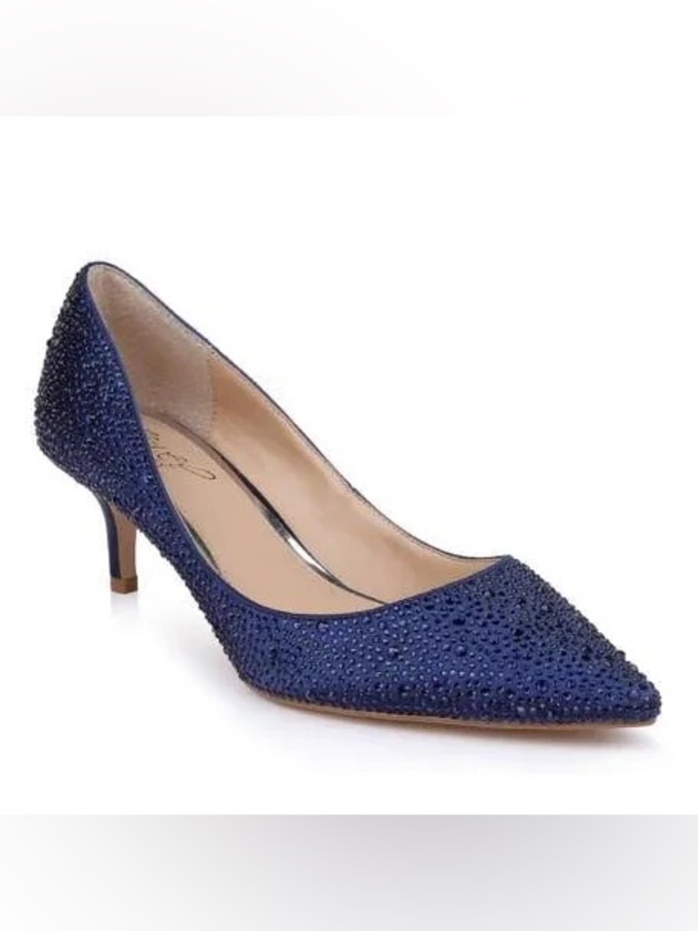 Women’s Jewel Badgley Mischka Shoes Frenchie Navy Sparkle New 9 1/2 9.5